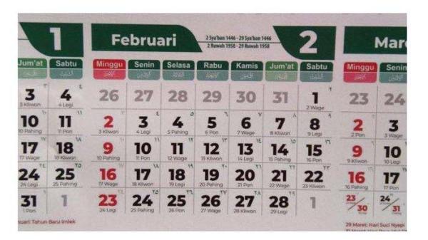 KALENDER FEBRUARI 2025