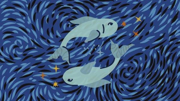 Ilustrasi zodiak Pisces