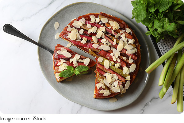 Kue Rhubarb Almond