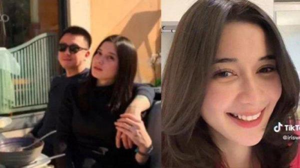 Artis FTV Iris Wullur bersama sang suami (kiri).