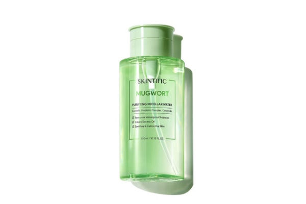 SKINTIFIC Mugwort Calm Down Micellar Water. Sumber: shopee.co.id/skintific_id