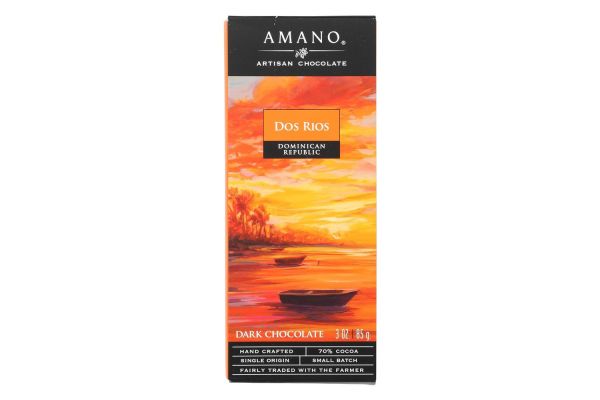 Amazon Amano Artison Chocolate Dos Rios 70% Dark Chocolate Bar