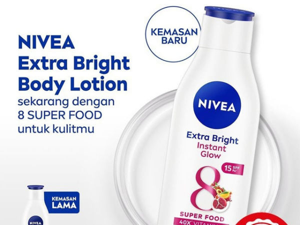 Nivea Extra Bright Firm & Smooth Body Lotion. Sumber: tokopedia