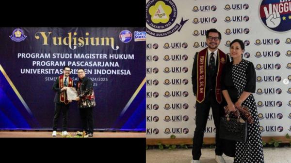 FERRY SALIM LULUS S2 - Kini, di usia 58 tahun, Ferry Salim berhasil meraih gelar magister hukum.