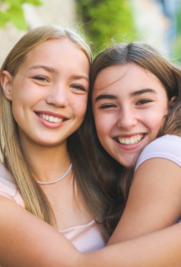 Teen girls whose parents modeled healthy friendships