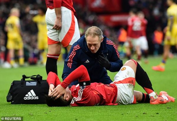 United are currently suffering through an injury crisis - with 12 first-team stars sidelined