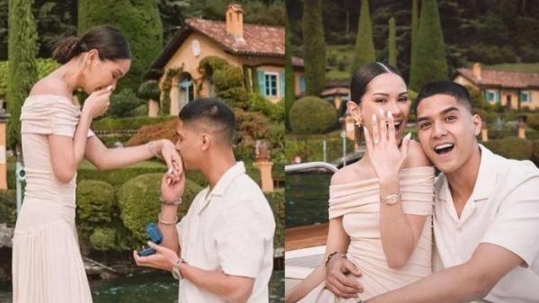 AL GHAZALI LAMAR ALYSSA - Momen romantis Al Ghazali lamar Alyssa Daguise di Italia.