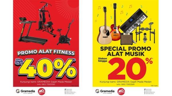 Pameran Exibition dengan Diskon hingga 40  persen di Gramedia Gajah Mada Medan x