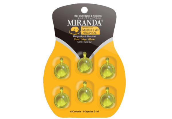 Foto adalah Miranda Hair Multivitamin dengan Ekstrak Kukui Nut. Sumber foto: tokopedia.com