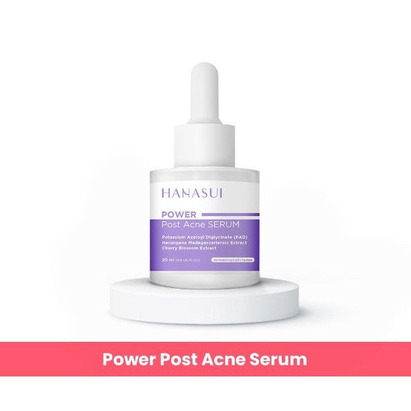 Foto Hanasui Power Post Acne Serum untuk rekomendasi serum hanasui untuk kulit berminyak. Sumber: www.hanasui.id