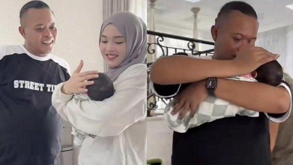 TANDA WAJAH - Heboh rambut lebat cucu Sule kemungkinan bisa jadi satu tanda wajah Selina lebih mirip Mahalini dibanding Rizky Febian.