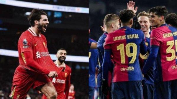 Liverpol dan Barcelona bakal melakoni laga matchday Liga Champions, Rabu (22/1/2025) dini hari.