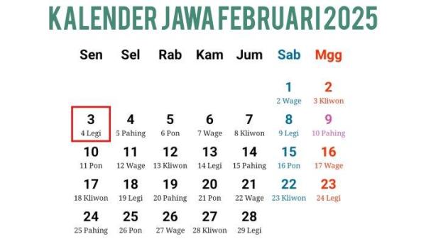 KALENDER FEBRUARI 2025-