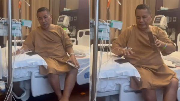HOTMAN DIRAWAT DI SINGAPURA - Potret Hotman Paris diambil dari Instagram pada Senin (24/2/2025). Hotman Paris kini dirawat di Mount Elizabeth Hospital Singapura.
