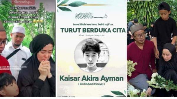 Meninggalnya sang putra, Kaisar Akira Ayman menyisakan kesedihan bagi musisi Wox Matta Band. Nasihatnya saat pemakaman bikin merinding. 