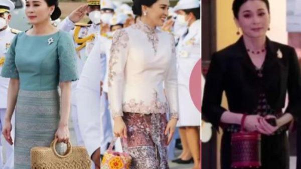 GAYA RATU SUTHIDA - Ratu Suthida, istri raja terkaya di dunia hobi kenakan tas dari produk lokal.