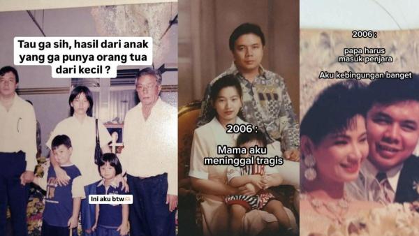 DEVY ANASTASIA - Foto lawas orangtua Devy Anastasia diambil dari akun Instagram @dewi santiastasia pada Jumat (7/3/2025). Devy Anastasia viral setelah ungkap tragedi keluarga ibu dibunuh ayah