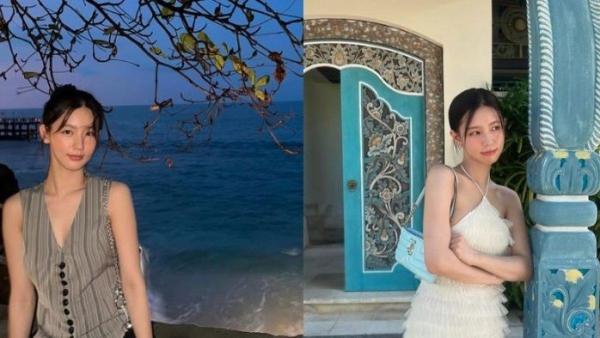 ARTIS KOREA LIBURAN - Foto artis Korea Selatan, Miyeon (G)I-DLE, saat liburan di Bali, diolah dari Instagram @noodle.zip, Jumat (7/3/2025). Miyeon (G)I-DLE mengunjungi pantai dan berbagai spot lainnya saat liburan.