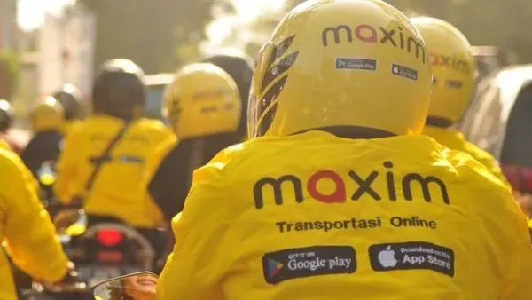 Ilustrasi driver ojol Maxim. <div class=