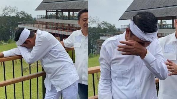 DEDI MULYADI MENANGIS - Gubernur Jawa Barat Dedi Mulyadi menangis saat melihat kondisi alam di Puncak Bogor yang tergerus pembangunan tempat wisata, Kamis (6/3/2025). Pembangunan itu, diduga menjadi penyebab banjir yang parah di Jabodetabek pekan ini.