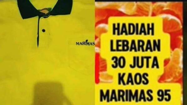 SAYEMBARA KAOS MARIMAS - Tangkapan layar Tiktok @harjantohalim pada Rabu (12/3/2025) - Harjanto Halim CEO dari PT Marimas Putera Kencana produsen Marimas buat sayembara berhadiah Rp 30 juta untuk temukan kaos pertama Marimas. Dulu dibagikan ke 10 orang.