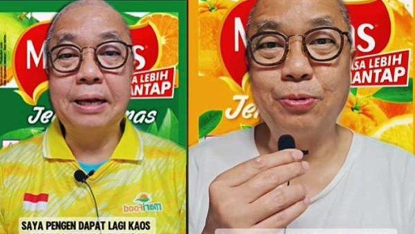 SAYEMBARA KAOS MARIMAS - Harjanto Halim CEO dari PT Marimas Putera Kencana produsen Marimas buat sayembara berhadiah Rp 30 juta untuk temukan kaos pertama Marimas. Dulu dibagikan ke 10 orang.