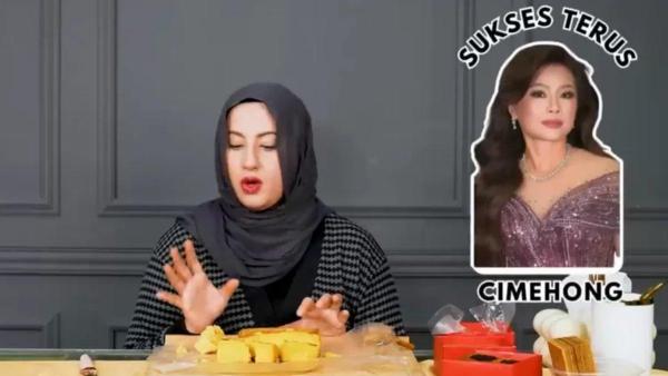 Momen Tasyi Athasyia sebut Bika Ambon Ci Mehong ada kutu saat review makanan di YouTube.