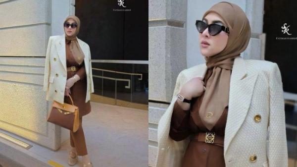 BETAH DI SINGAPURA - Kolase artis Syahrini yang capture Instagram, (26/2/2025).