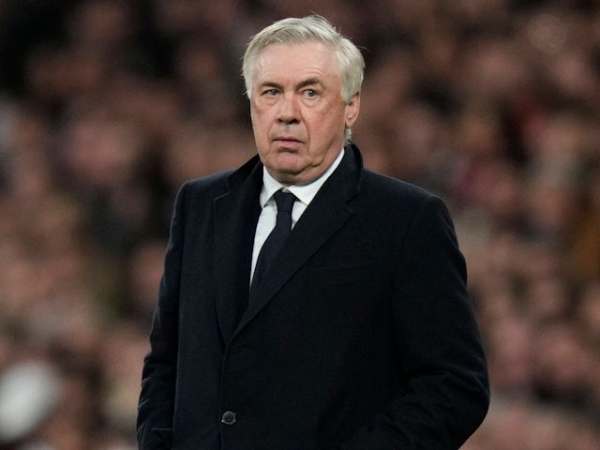 Real Madrid manager Carlo Ancelotti on February 8, 2025