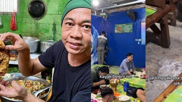 Bang Madun, pemilik Warung Oseng Nyak Kopsah tertimpa durian runtuh pasca heboh dikritik pedas oleh food vlogger. Ada Sosok dermawan bantu renovasi warungnya
