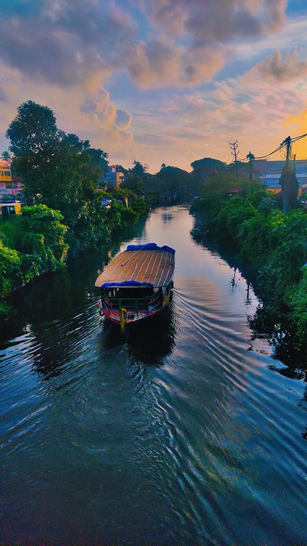 Houseboats on the Backwaters of Alleppey