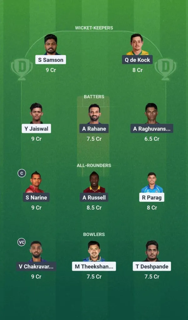 RR vs kkr tata ipl 2025 match 6