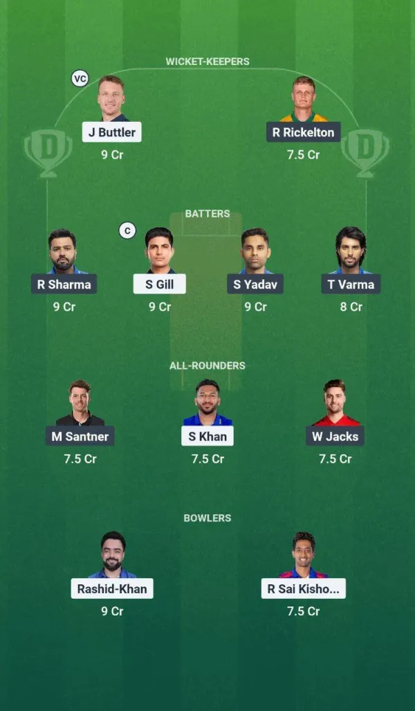Gt vs mi ipl 2025