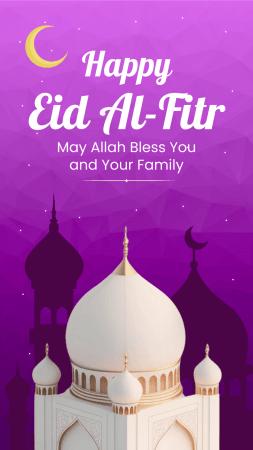 Eid ul fitr marks the ending of the month of Ramadan