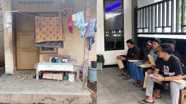 KORBAN KUR PERBANKAN - Penampakan rumah salah satu korban pinjaman KUR perbankan dengn iming-iming bantuan di Desa Sumber Gading Kecamatan Sumber Wringin. Kuasa Hukum korban KUR perbankan plat merah di Bondowoso mendampingi enam orang korban yang melapor ke Kejaksaan Negeri, pada Rabu (12/2/2025).