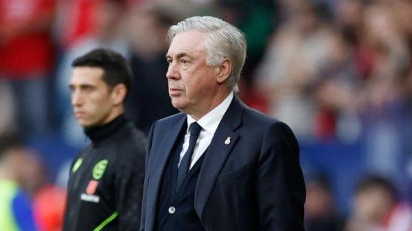 KETEGANGAN ANCELOTTI - Ketegangan pelatih Real Madrid, Carlo Ancelotti saat lawan Osasuna di Liga Spanyol 2024/2025 di El Sadar Stadium pada Minggu (16/2/2025) dini hari WIB. (Laman resmi Real Madrid)
