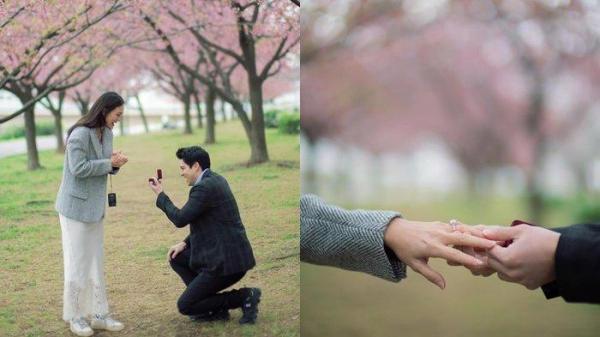 SODORKAN CINCIN - Momen Maxime Bouttier lamar Luna Maya, foto difapture 1 April 2025.