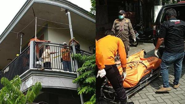EVAKUASI JENAZAH- Perawat dan kekasihnya ditemukan tewas tergeletak di sebuah kamar kos lantai dua kawasan Jalan Sidosermo Gang XII, Sidosermo, Wonocolo, Surabaya, pada Kamis (10/4/2025) siang. Terungkap gelagatnya.