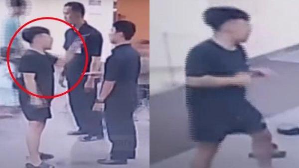 PELKAU ANIAYA SATPAM DI BEKASI - Tangkap layar video viral aksi AF, pemuda banting satpam Rumah Sakit Mitra Keluarga Bekasi Barat, Kota Bekasi, hingga koma selama 4 hari, Selasa (8/4/2025). Ayah AF mengaku memiliki bekingan ormas dan anggota polisi.