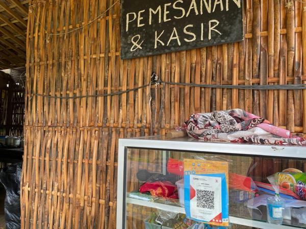 DESA LEREP - Pembayaran di wisata Sekukusan Lerep sudah menggunakan QRIS dari BRI