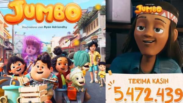 FILM JUMBO LARIS - Film animasi Jumbo mendulang kesuksesan lebih besar dibanding pesaing terkuat yakni film Pabrik Gula dan Qodrat 2. Penonton menuju 6 ribu.