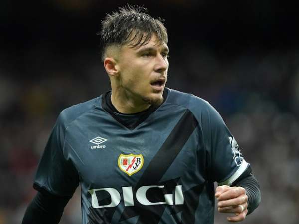 Rayo Vallecano's Andrei Ratiu on March 9, 2025