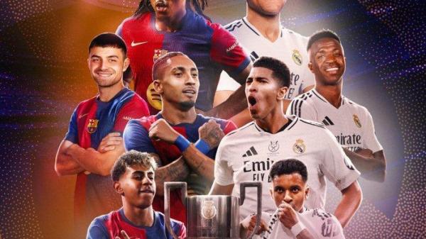 FINAL COPA DEL REY - Barcelona dan Real Madrid saling bentrok di final Copa del Rey 2025, Minggu (27/4/2025) dini hari WIB.