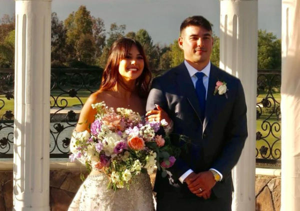 Pernikahan Aurelie dan Tyler Bigenho di Amerika Serikat, Jumat (25/4/2025). Foto: Instagram/aurelie