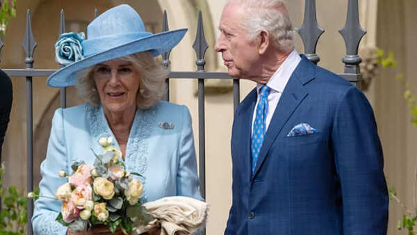 King Charles and Queen Camilla at Easter 2025