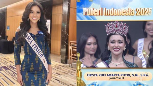 Simak profil Firsta Yufi Amarta Putri, perwakilan Jawa Timur dinobatkan jadi Puteri Indonesia 2025.