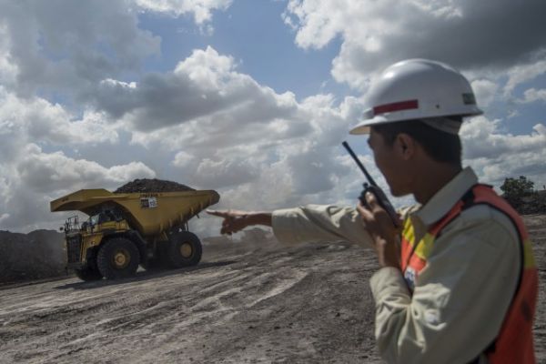 Ilustrasi tambang batu bara Foto: Sigid Kurniawan/Antara