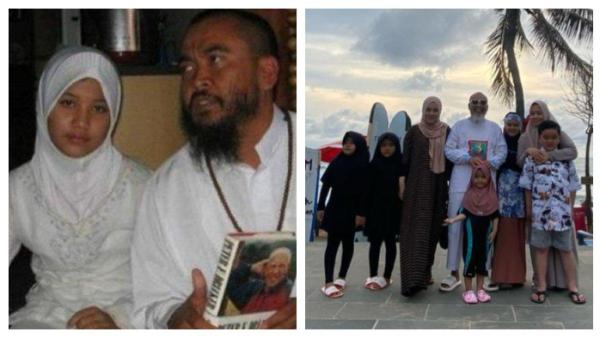 LIBURAN SYEKH PUJI - Syekh Puji beberapa waktu lalu liburan bersama kedua istri dan anak-anaknya ke Bali. Semua kompak dan akur nikmati kebersamaan di pantai.