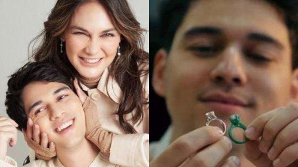 PERNIKAHAN MAXIME LUNA - Desain cincin pernikahan Maxime Bouttier dan Luna Maya jadi sorotan. Digambar sendiri oleh Maxime Bouttier.