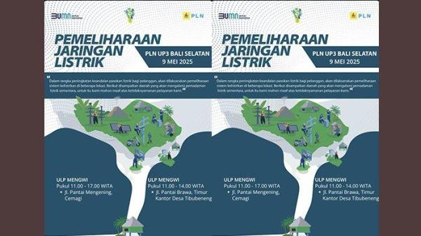 pemadaman listrik wilayah Mengwi